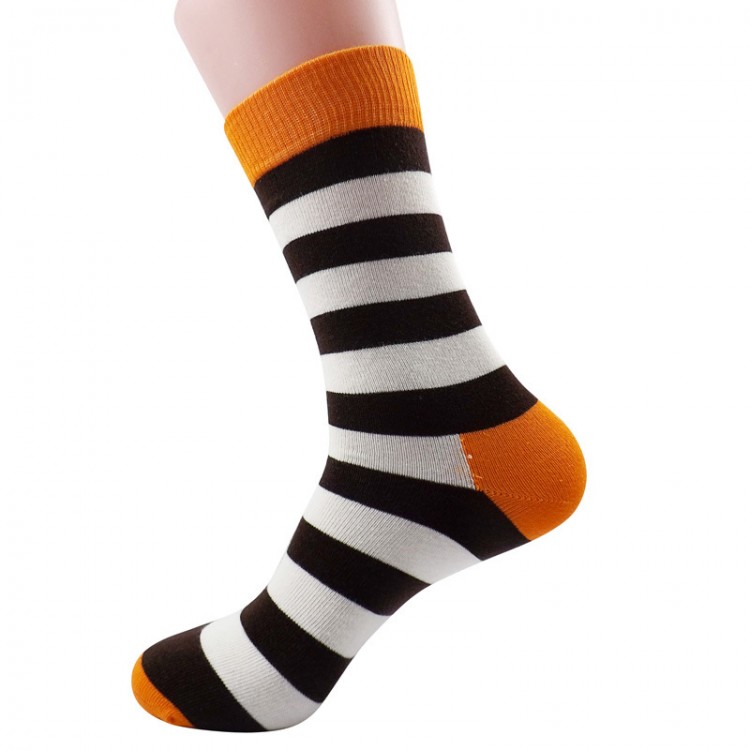 Autumn Winter Unisex Striped Cotton Stockings